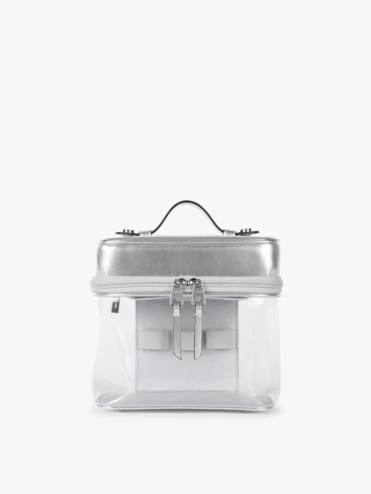 Clear Train Case with Top Compartment - Image 26