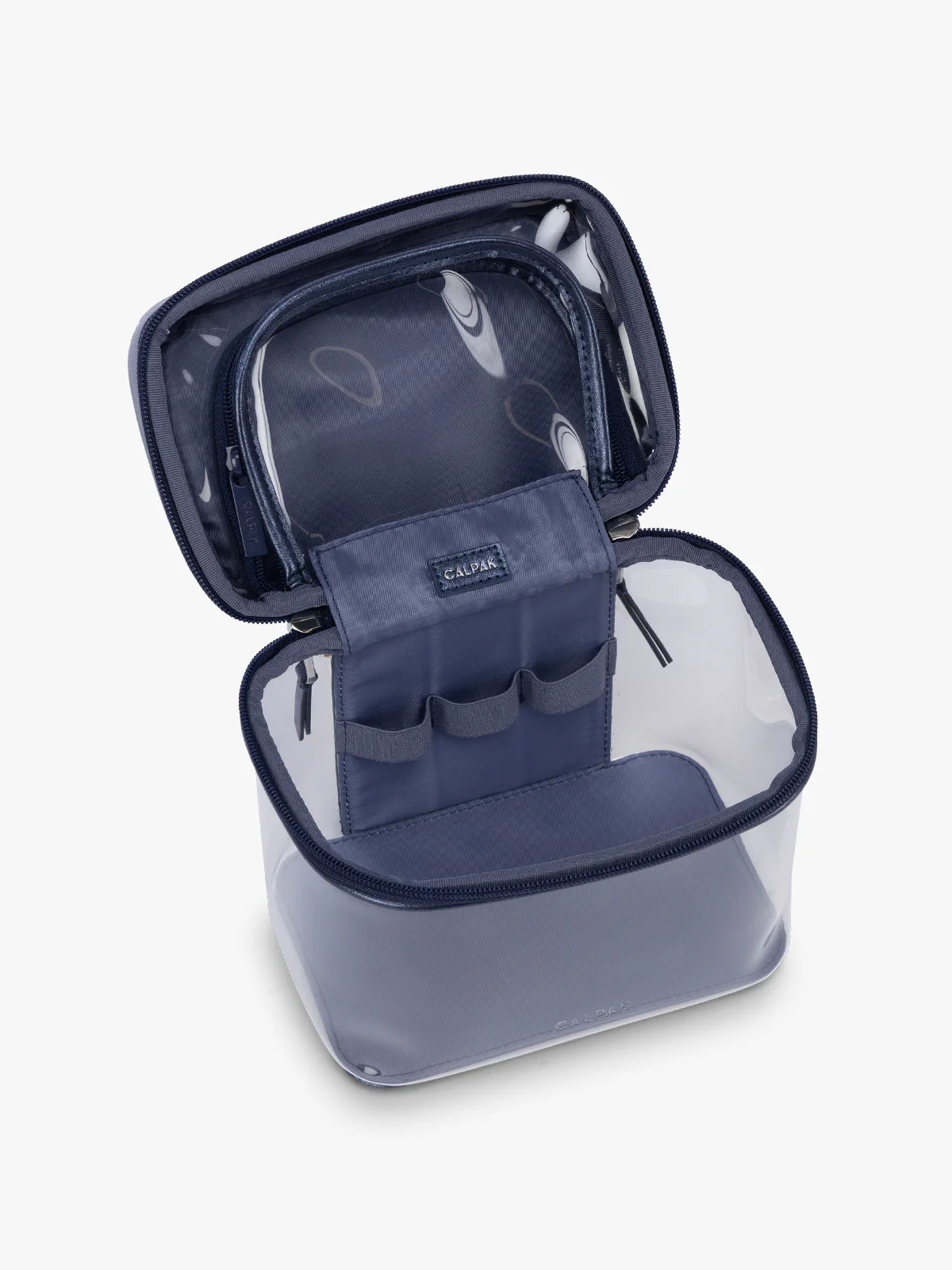 Clear Train Case with Top Compartment - Image 61