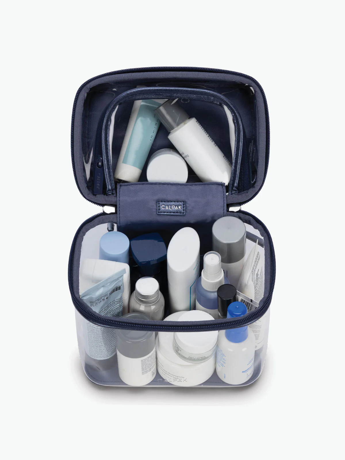 Clear Train Case with Top Compartment - Image 62