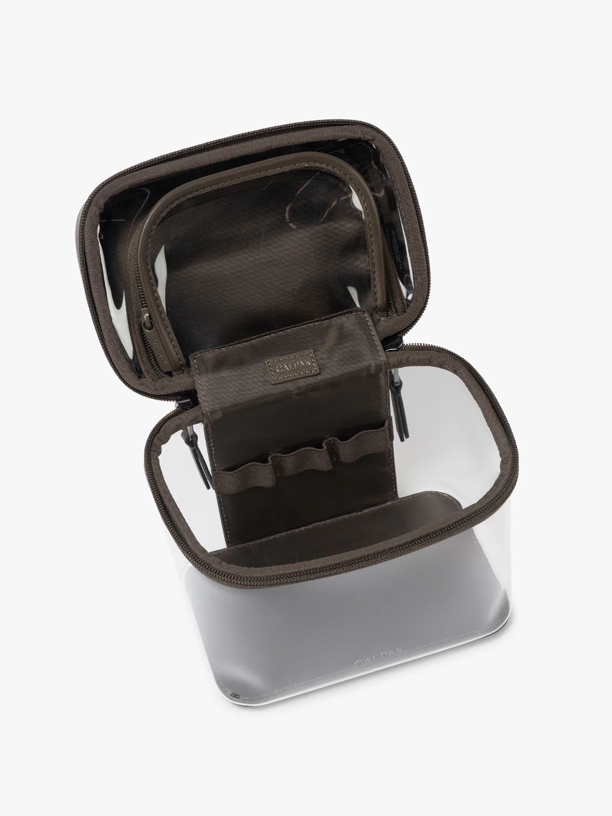Clear Train Case with Top Compartment - Image 69